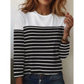 Constance | Gestreepte Lange Mouwen Top