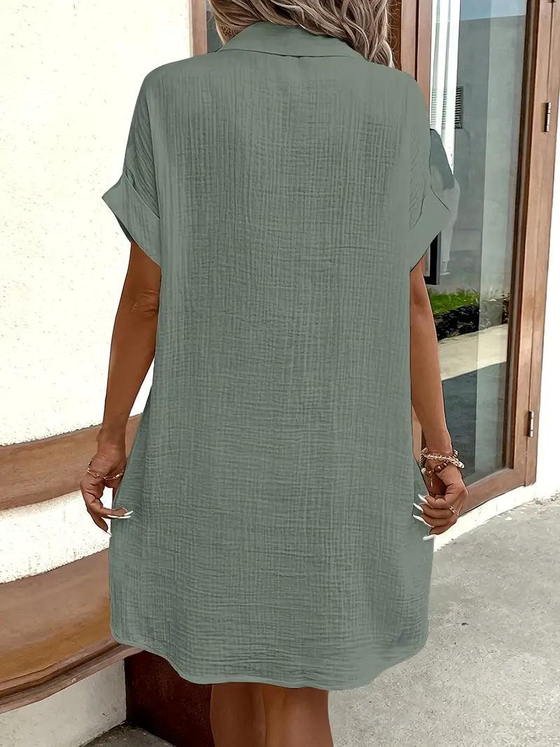 Michelle | Tijdloze V-hals Blouse Jurk
