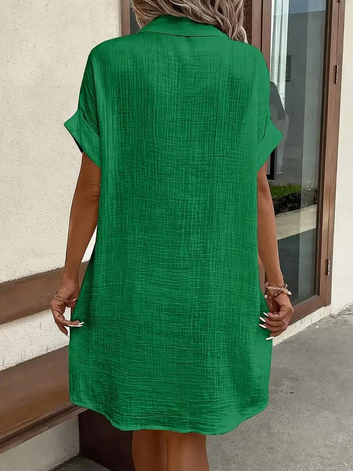 Michelle | Tijdloze V-hals Blouse Jurk
