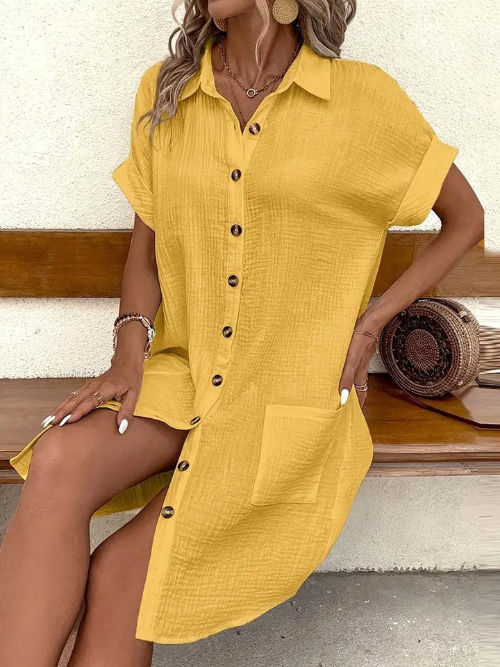 Michelle | Tijdloze V-hals Blouse Jurk
