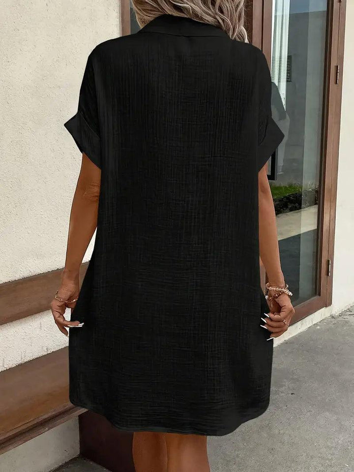 Michelle | Tijdloze V-hals Blouse Jurk