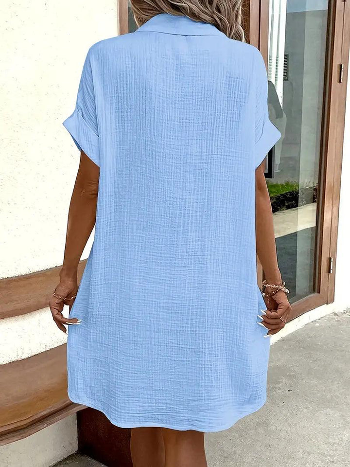 Michelle | Tijdloze V-hals Blouse Jurk
