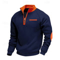 Keith | Kwart-Zip Kleurblok Pullover