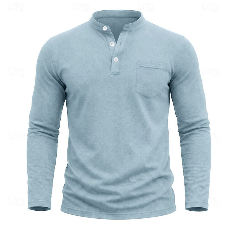 Weston | Klassieke Henley Langsleeve Shirt