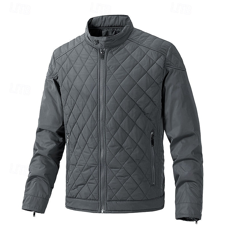 Ashton | Gequilt Jacket met Staande Kraag
