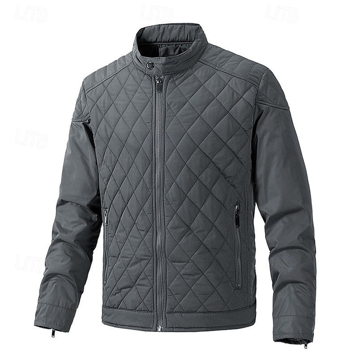 Ashton | Gequilt Jacket met Staande Kraag
