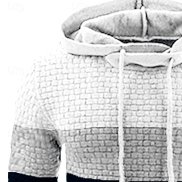 Hollis | Kleurblok Textured Hoodie