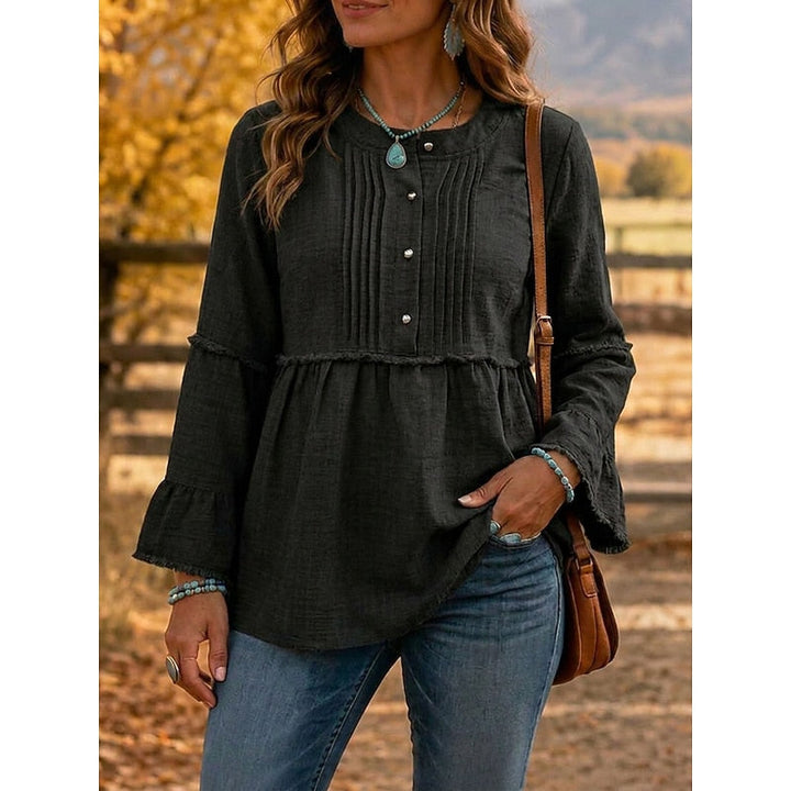 Rosalyn | Plooi Peplum Blouse