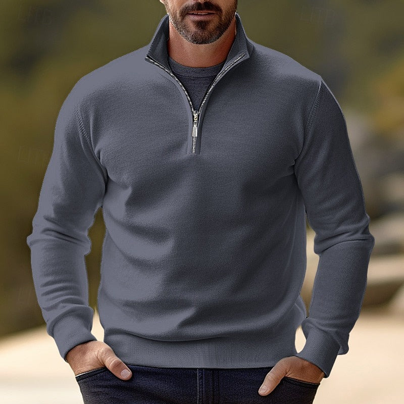 Quentin | Verfijnde Half-Zip Pullover