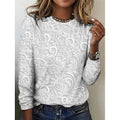 Noelle | Elegante Bloemen Lange Mouw Tuniek Top