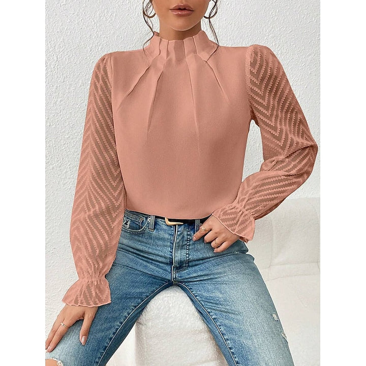 Elspeth | Elegante Hoge Hals Blouse