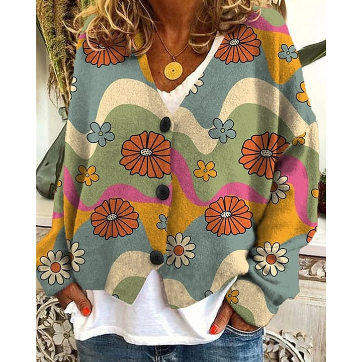 Hazel | Bloemen Open-Front Cardigan