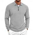Rhett | Textured Quarter-Zip Polo Shirt