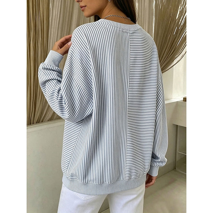 Corinna | Ontspannen Gestreepte Sweatshirt