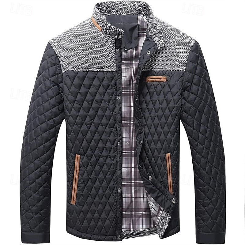 Hayes | Gequilt Jacket met Staande Kraag
