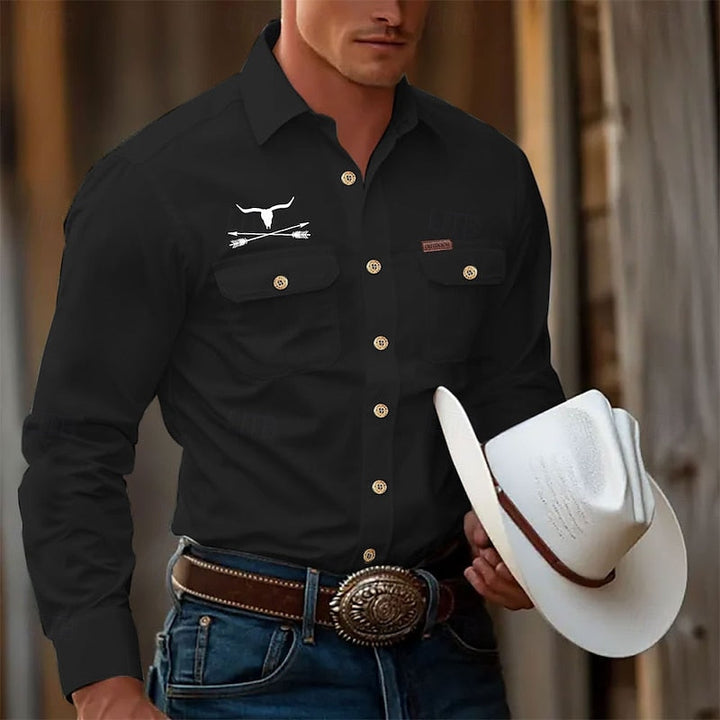 Clayton | Klassiek Western Overhemd met Lange Mouwen