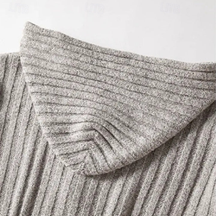 Graham | Kabelgebreide Hooded Cardigan