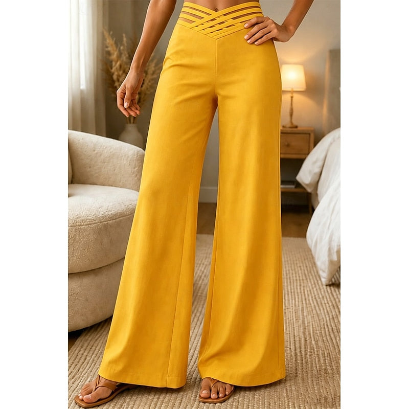 Priscilla | Hoge Taille Wijde Pantalon