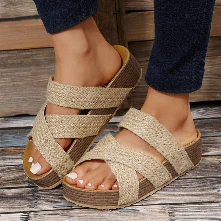 Sophia | Comfortabele Orthopedische Gevlochten Sandalen