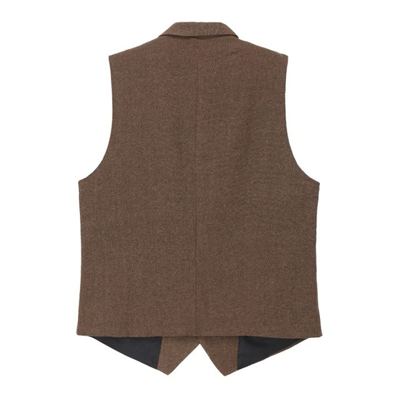 Gerard | Haringbone Tailored Waistcoat