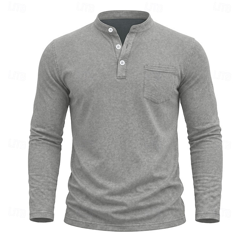 Weston | Klassieke Henley Langsleeve Shirt