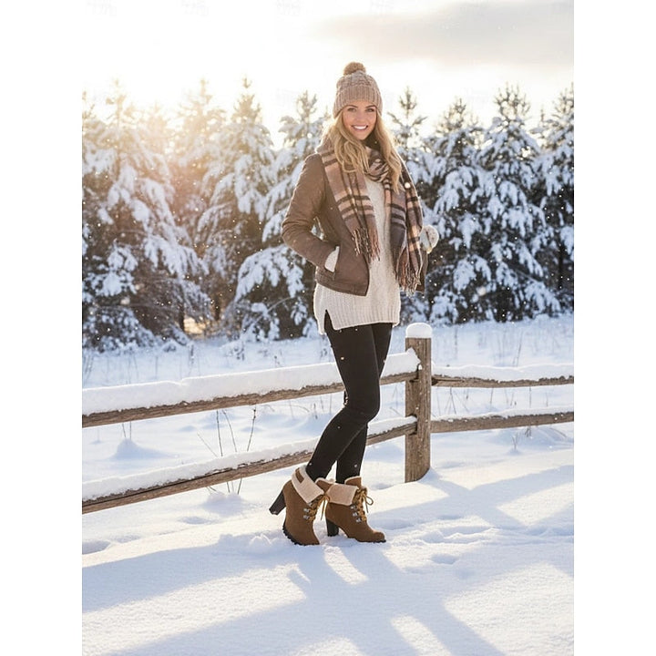 Ingram | Winterlaarzen met Bontafwerking en Veters