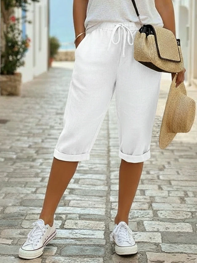 Marlowe | Ontspannen Drawstring Capris