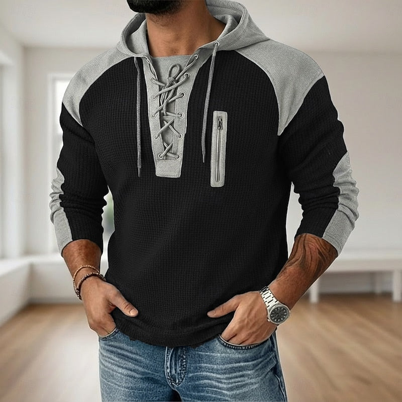 Wesley | Lace-Up Hoodie met Capuchon