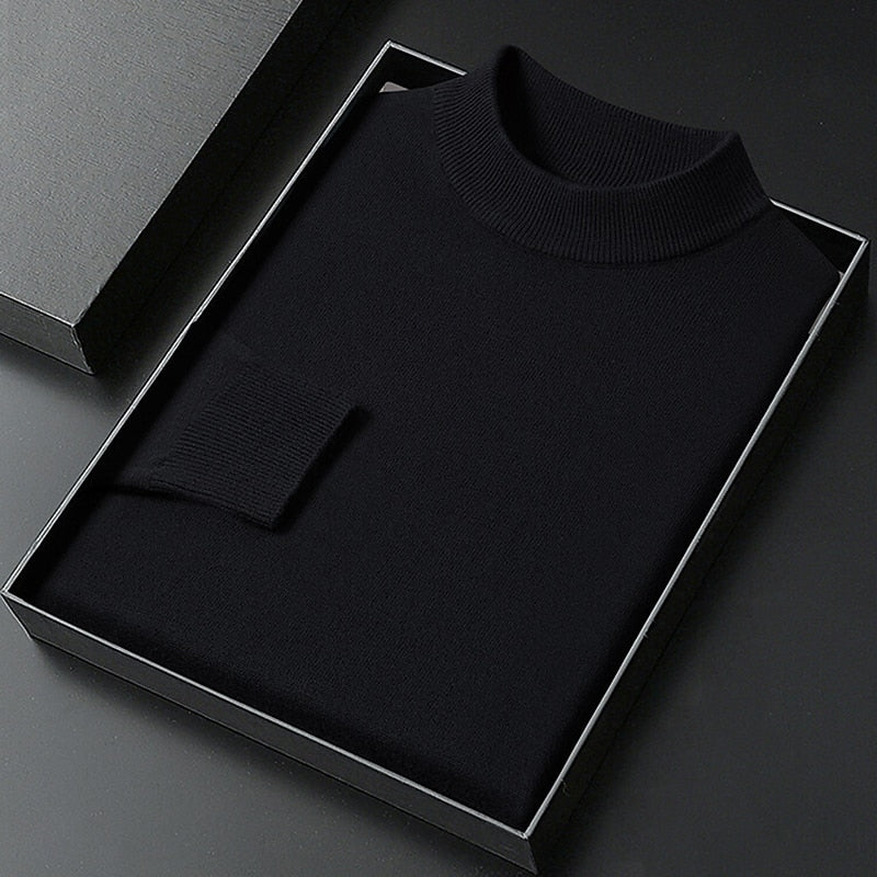 Winston | Verfijnde Mock Neck Trui