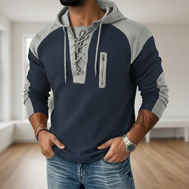 Wesley | Lace-Up Hoodie met Capuchon