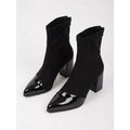 Beatrix | Cap-Toe Chunky Heel Enkellaarsjes
