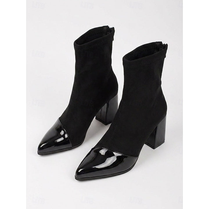 Beatrix | Cap-Toe Chunky Heel Enkellaarsjes