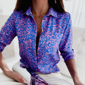 Novalie | Klassieke Geprinte Blouse met Kraag