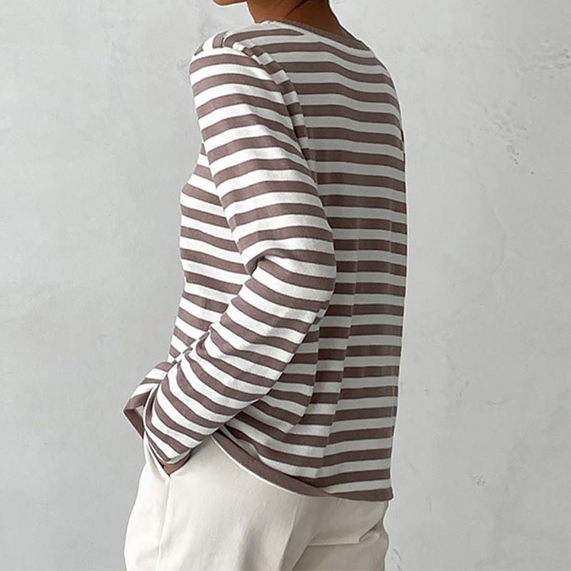 Winifred | Relaxed-Fit Gestreepte Lange Mouwen Top