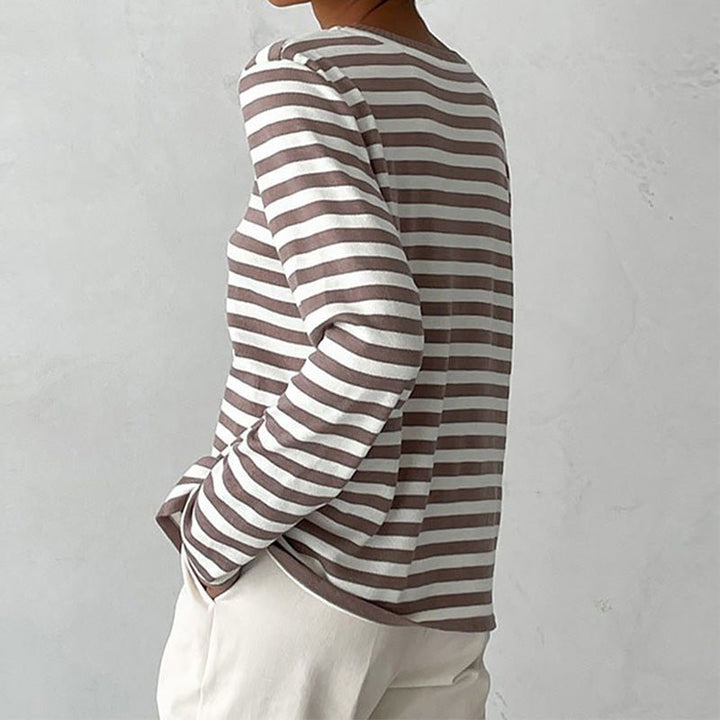 Winifred | Relaxed-Fit Gestreepte Lange Mouwen Top