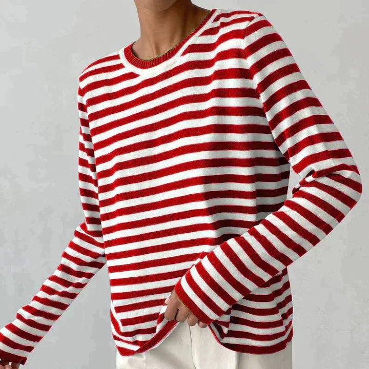 Winifred | Relaxed-Fit Gestreepte Lange Mouwen Top