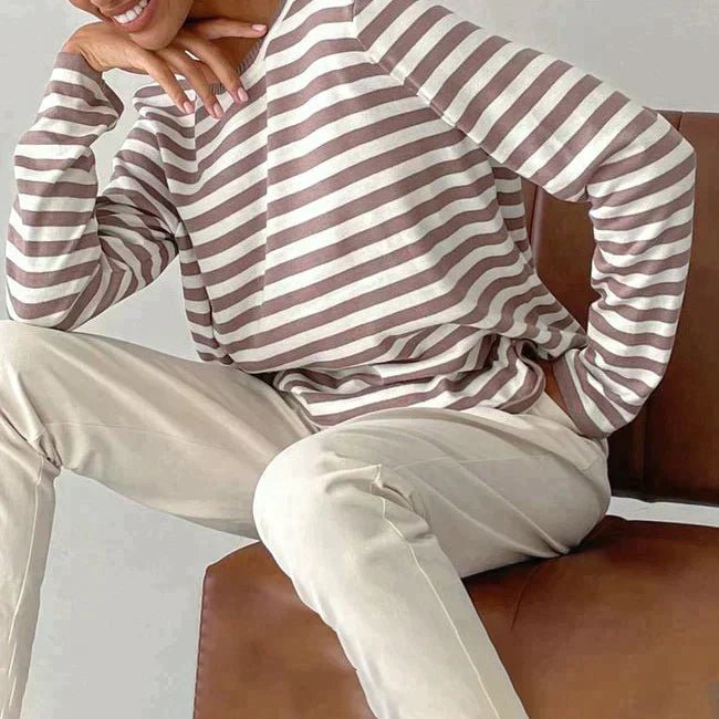 Winifred | Relaxed-Fit Gestreepte Lange Mouwen Top