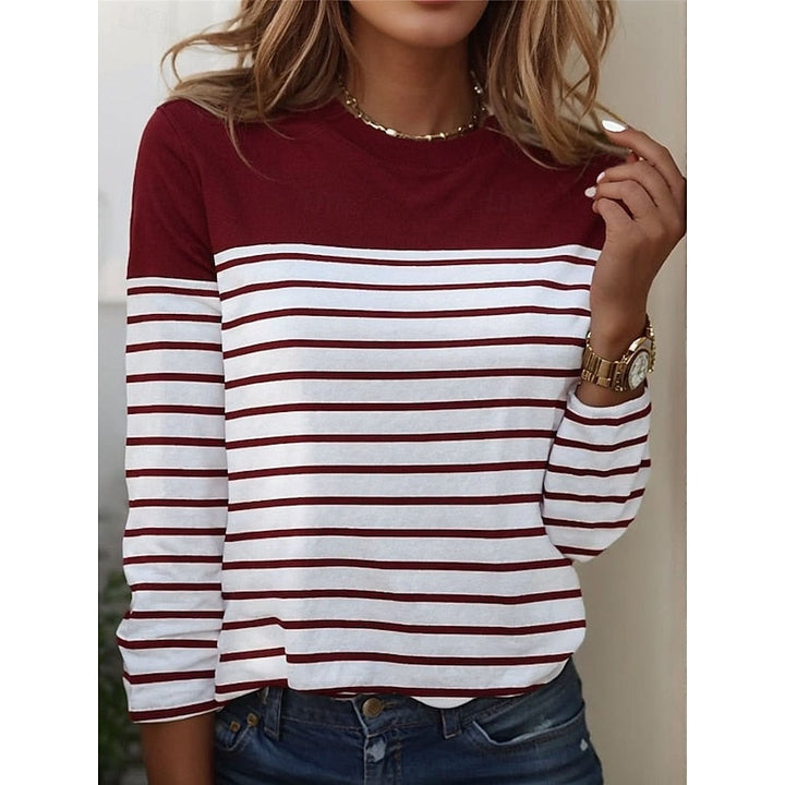 Constance | Gestreepte Lange Mouwen Top