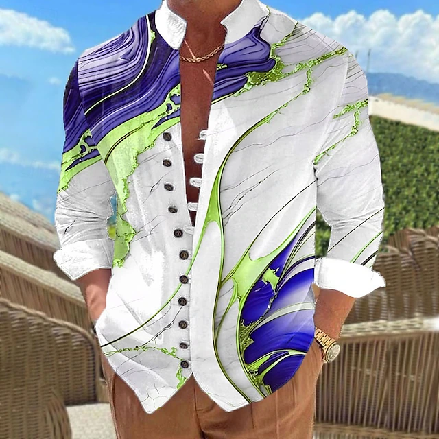 Damon | Kunstzinnig Staande-Kraag Shirt