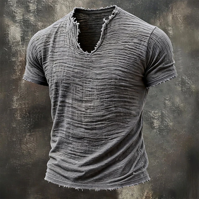 Wyatt | Robuuste Notch-Neck T-Shirt