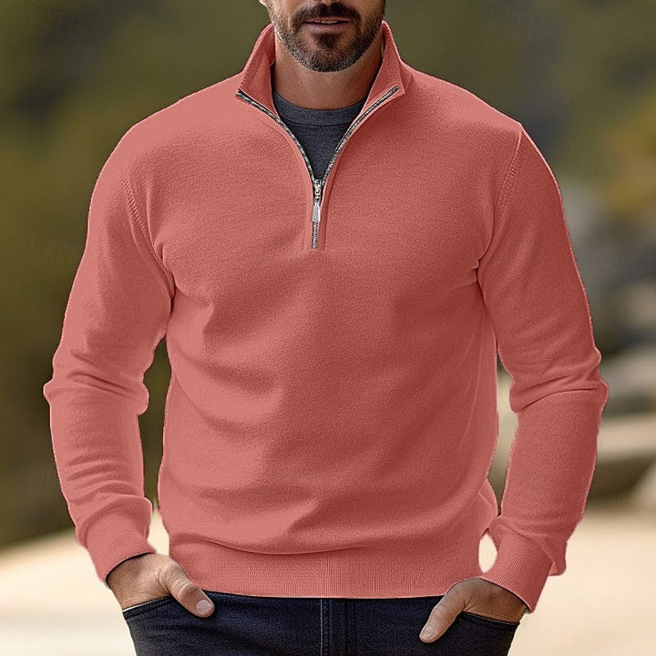 Quentin | Verfijnde Half-Zip Pullover