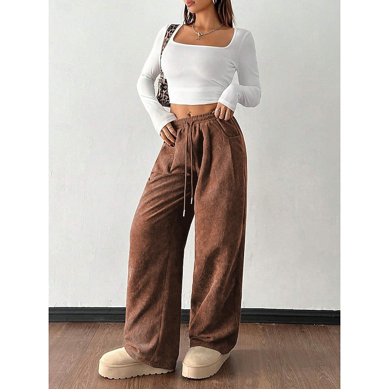 Georgina | Relaxed Wide-Leg Broek