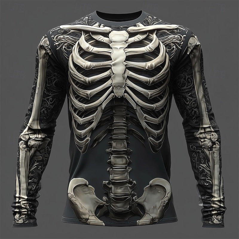 Jasper | Vlam Skeleton Halloween Langsleeve Shirt