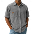 Declan | Getextureerde Korte Mouwen Shirt