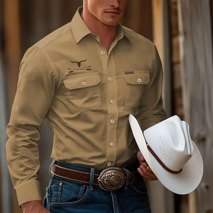 Clayton | Klassiek Western Overhemd met Lange Mouwen