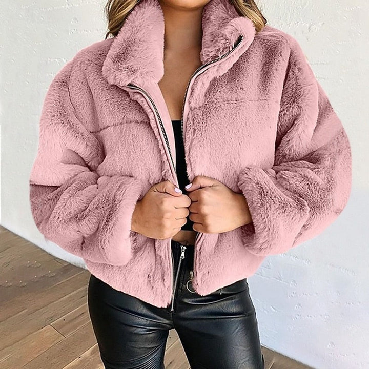 Estelle | Pluche Cropped Zip Jacket