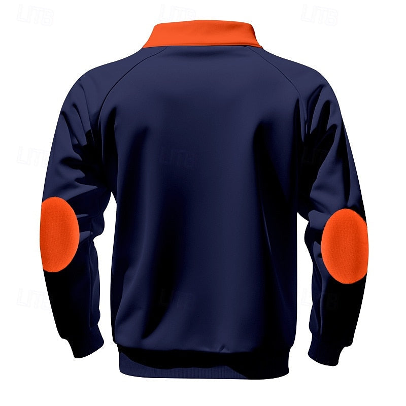 Keith | Kwart-Zip Kleurblok Pullover