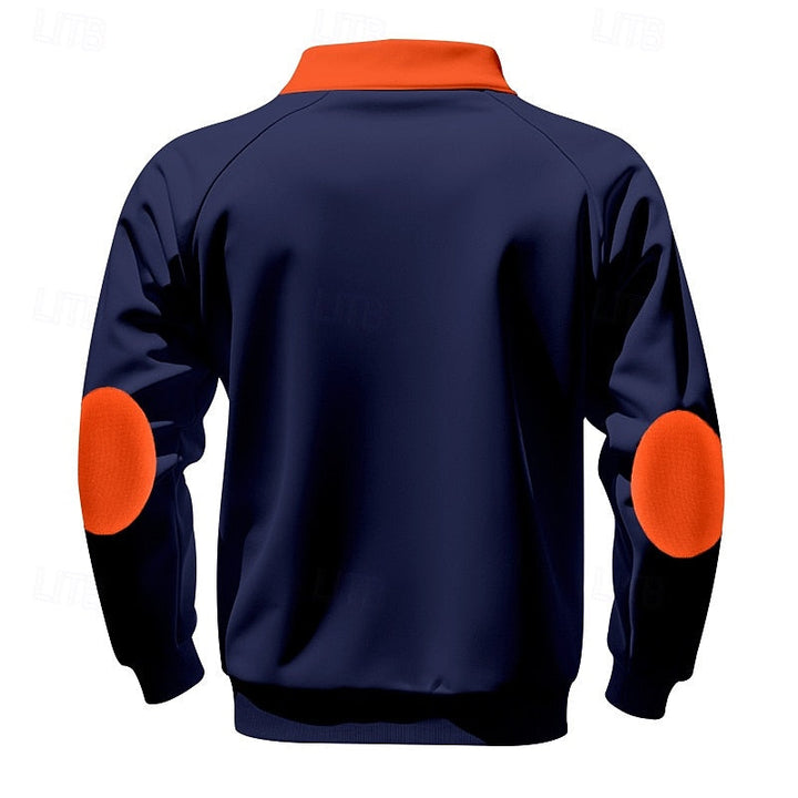 Keith | Kwart-Zip Kleurblok Pullover