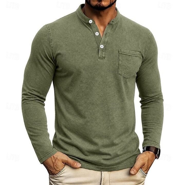 Weston | Klassieke Henley Langsleeve Shirt