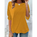 Miranda | Top met Drapé Knopdetails